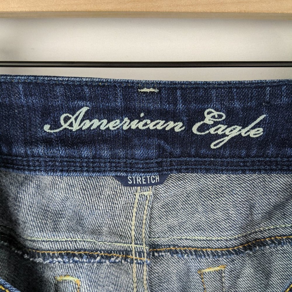 American Eagle Dark Wash Slim Boot Jeans Size 2 - Picture 4 of 7